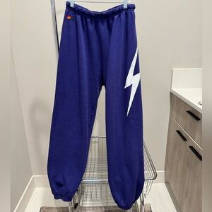 Dark Blue Aviator Nation Sweatpants SIZE: XL but fits size M-XL